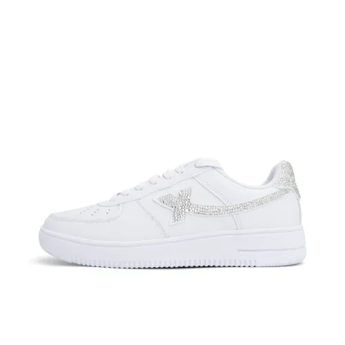 XTEP Air Force One Легкие и Износостойкие Низкие Кроссовки для Скейтбординга Унисекс Белые