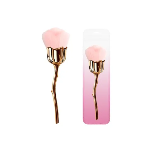 Пан Фарфор Розовый Loose Пудра Кисть для макияжа Инструменты для красоты Ногтей Пудра Щетка Контуринг