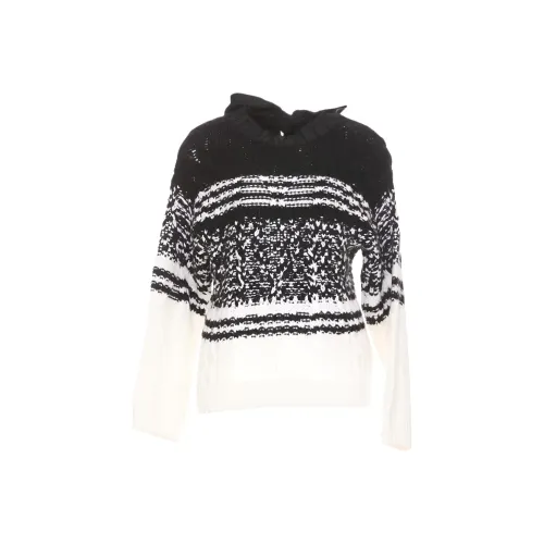 RED VALENTINO FW22 Свитер Женский Черный Белый