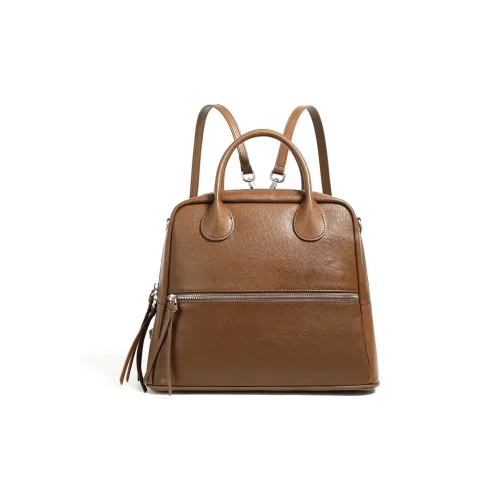 DIFFERENT FACES Рюкзак из коровьей кожи сумка через плечо сумка обычная женская коричневый