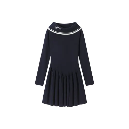 ANDREA MARTIN Длинное платье с длинными рукавами женское