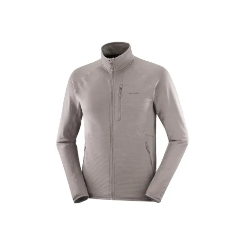 SALOMON ESSENTIAL LIGHTWARM Мужская поло-куртка Full Zip Midlayer Куртка Мужская