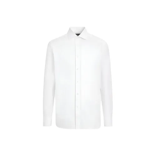 Ermenegildo Zegna Белые Мужские Рубашки