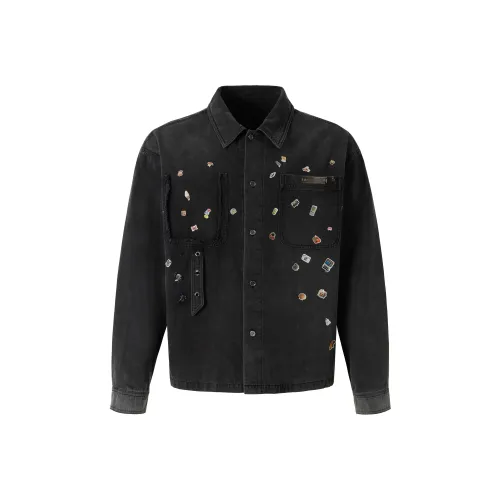 VINMUK Черный Серый Цвет Унисекс Рубашки