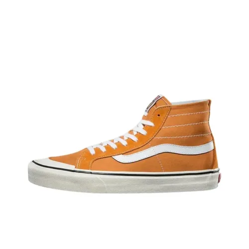 Vans Sk8 Hi Высокие Кроссовки для Скейтбординга Унисекс Оранжевые