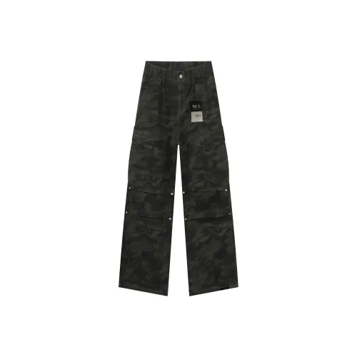 MOO&TONAL Камуфляж Унисекс Карго Брюки
