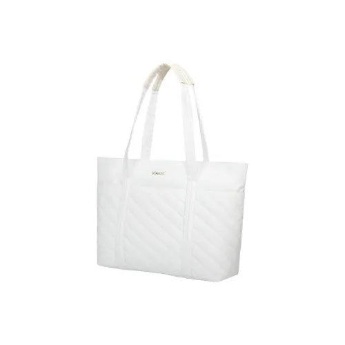 KINMAC Кожа Мембрана Oxford Тоут Сумка Сумка для покупок Плечевая сумка Унисекс Белый Черный