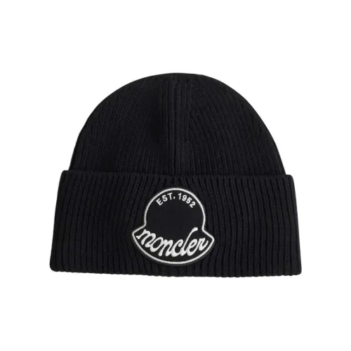 MONCLER Чистая шерсть Шапки-бини Унисекс Черный