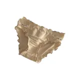 Жёлтый с кофейным краем