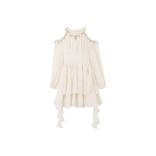 CHARM GLOW Длинное платье с длинными рукавами женское