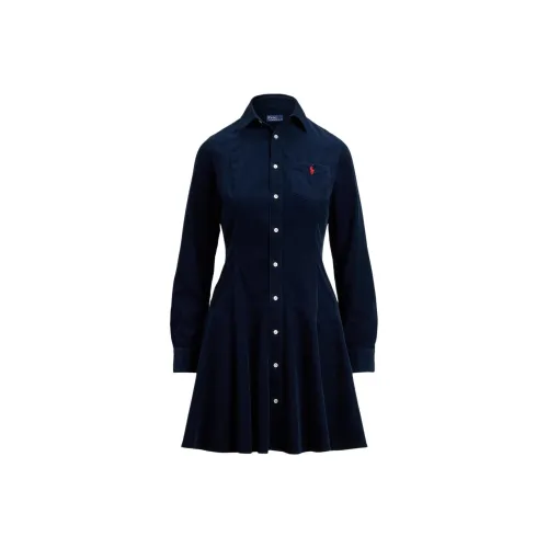 Polo Ralph Lauren Длинное платье с длинными рукавами женское