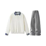 Комплекты одежды (Бежевый абрикос + Белый)