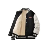 [Флисовая подкладка] Черный (Чернильный с пятнами, готический логотип на груди)