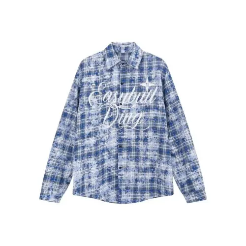 SANTASTIC Синий Унисекс Рубашки