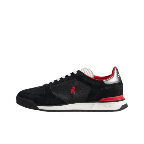 Polo Ralph Lauren Varick Low Топ Повседневная обувь Мужская Черный Красный