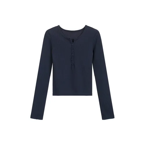 GORGEOUSIDEA Темно-синий Трикотаж Женский Трикотаж