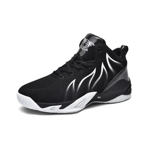 D W Анти KICK Амортизация Устойчивый к истиранию И Балансированный MID Топ Детские Баскетбольные Кроссовки Подростки