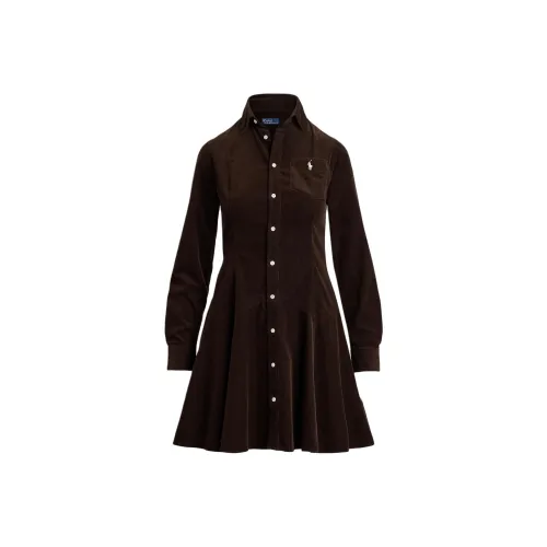 Polo Ralph Lauren Длинное платье с длинными рукавами женское