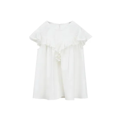 NancyCavally Белые Женские Рубашки