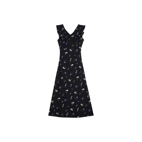 MTHE Черные Женские Платья без Рукавов