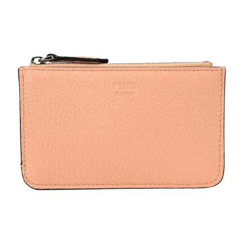 FENDI Телячья кожа Key Pouch Женские Розовый