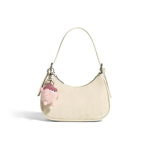 Crtnzo Kroez Сумка через плечо из синтетической кожи стандартная женская цвет экрю пыльно-розовый