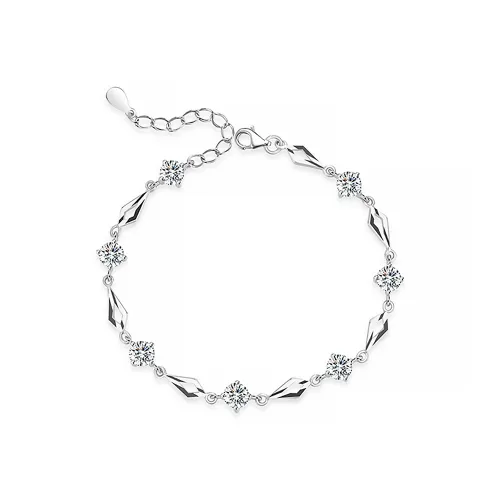 ZSY 999 Fine Серебряный Браслеты Женские Коробка