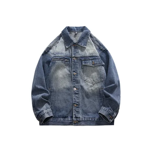 AZVK TBK S8816 Небесный Синий Унисекс Джинсовые Куртки