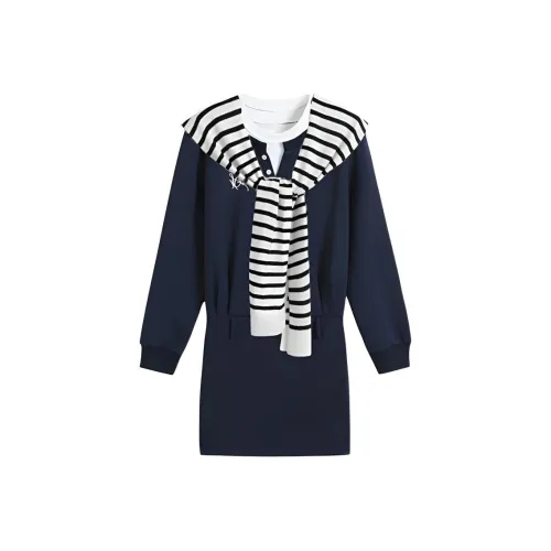 SKYA Длинное платье с длинными рукавами женское