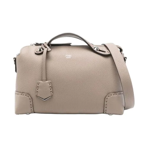 FENDI By The Way Series Сумка через плечо из телячьей кожи сумка среднего размера женская цвет хаки