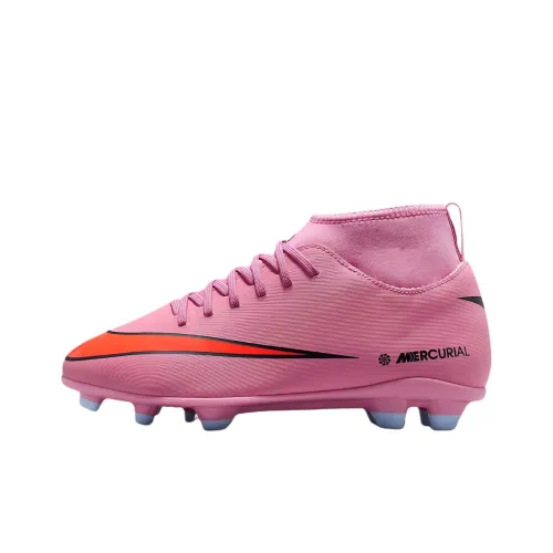 Nike Mercurial Superfly 10 High Топ Детские футбольные бутсы Розовый Подростки