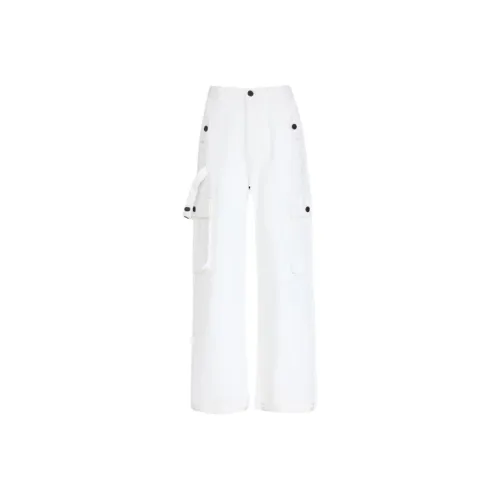 POPO.INFO Белый Женские Повседневные Штаны