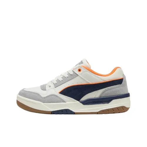 PUMA REBOUND Устойчивые к истиранию Низкие Кроссовки для скейтбординга Унисекс Белый Синий Серый