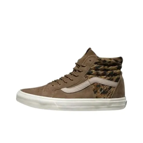 Vans Sk8 Hi Высокие Кроссовки для Скейтбординга Унисекс Коричневые