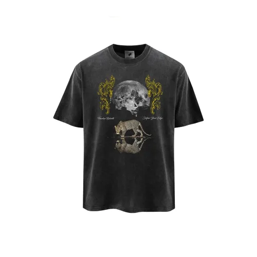 FOR FEAR THAT Промытый черный Унисекс T-рубашки