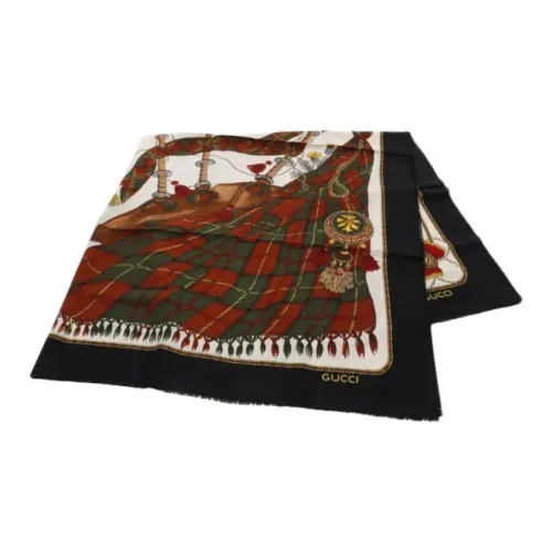 GUCCI Шерсть Вязаные Шарфы Унисекс Разноцветные