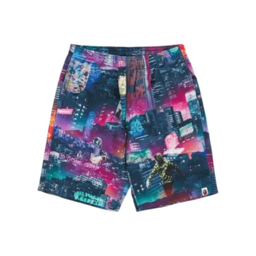 A BATHING APE Синий Мужские спортивные шорты