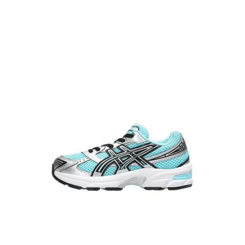 ASICS Гель 1130 Амортизация Дышащий Поддерживающий Низкий Топ Детская Беговая Обувь Синий и Серебряный Детский