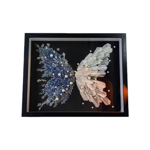 KecoSweet Ледяной Синий Кристалл Перо Бабочка DIY Материал DIY Игрушки