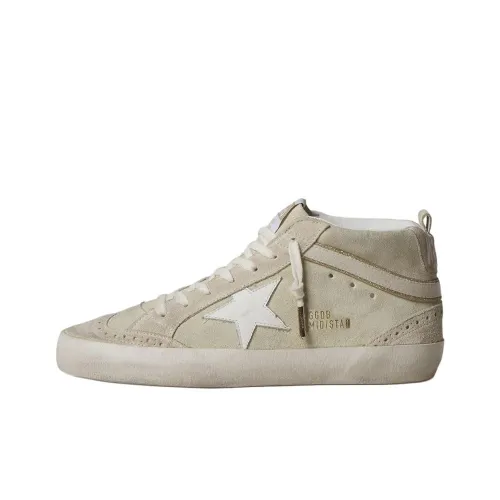 Golden Goose Mid Star High Топ Скейтборд Кроссовки Женские Светло-Серый