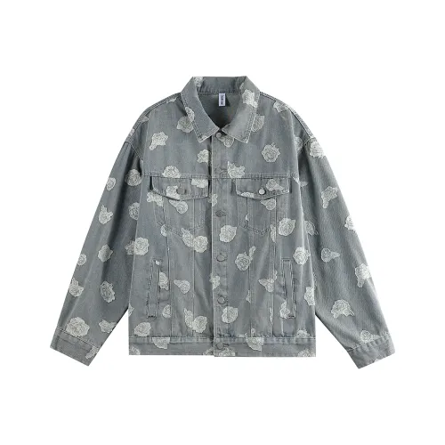 YONGYAN Серый Унисекс Джинсовые Куртки