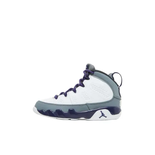 Jordan Air Джордан 9 High Топ Детские Баскетбольные Кроссовки Белый Для Детей Возрастом 3-7 Лет
