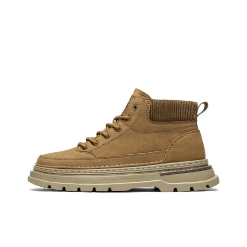 CARTELO Винтаж Рабочие ботинки Платформа Модные ботильоны Низкий устойчивый высокий топ Кэжуал Мужской