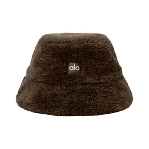 Alo Yoga Искусственный мех Bucket Hats Unisex Кофе