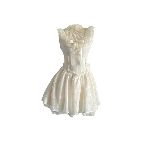 SEAR OFFICIAL Абрикос Женские Платья без рукавов