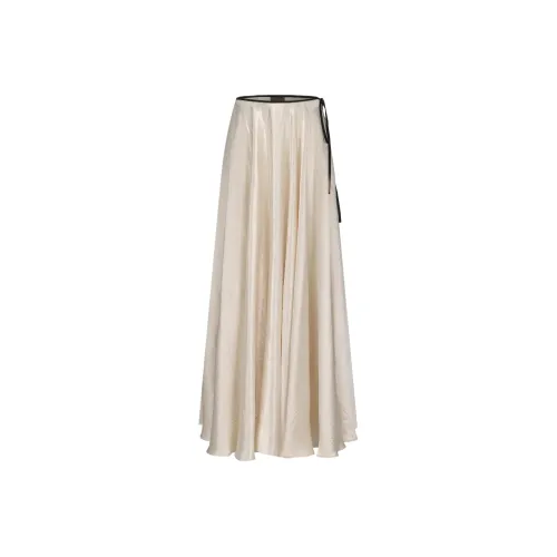 ELYWOOD Pearl White Женская Повседневная Длинная Юбка