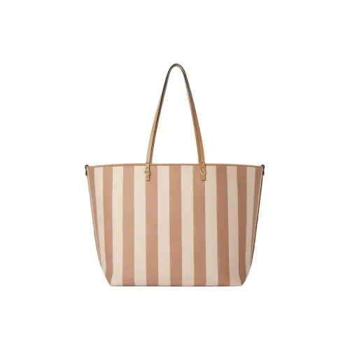 FENDI Roll Ткань Сумка Большая Женская Бежевая