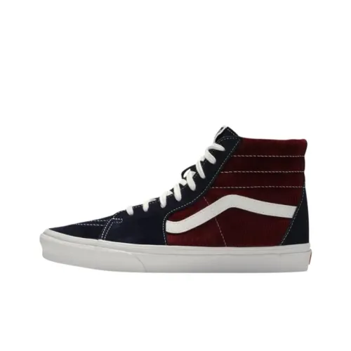 Vans Sk8 HI Высокие Кроссовки для Скейтбординга Унисекс Черные Красные