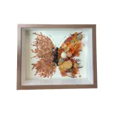 Пламя Оранжевый Стекло (Часы) Набор