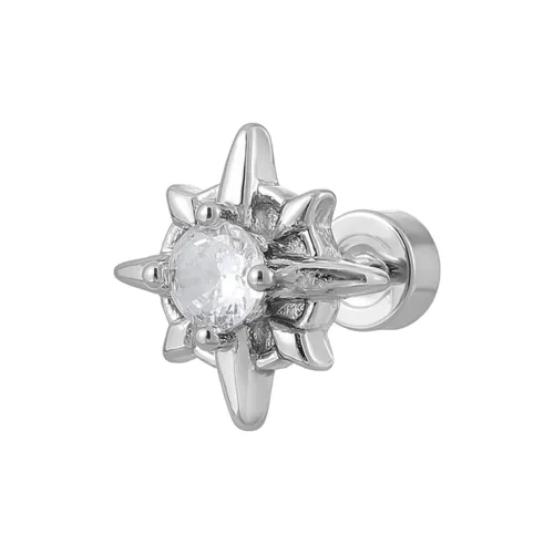 MISS XIA JWY Титановые стальные серьги-гвоздики унисекс